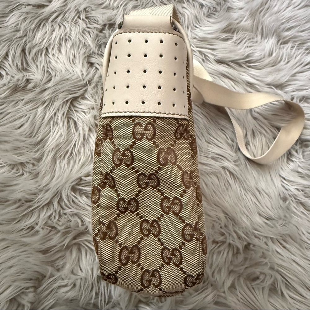 GUCCI Monogram Double Buckle Flap Messenger Bag - Picture 9 of 16